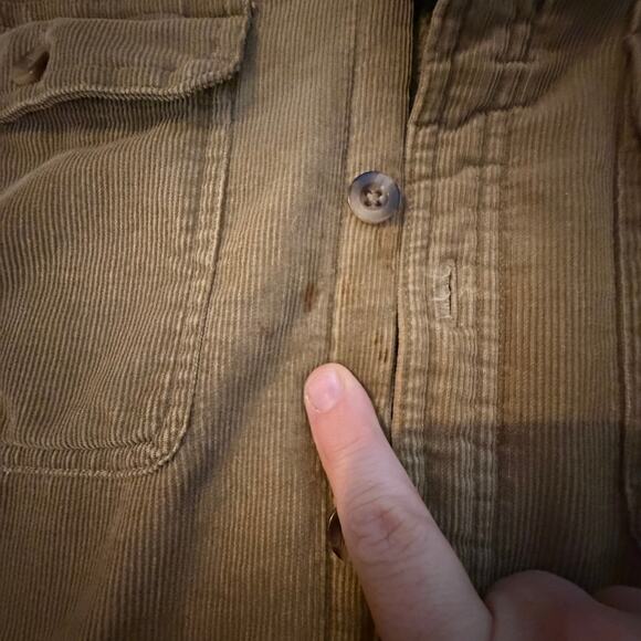 Arrow Blue Jean Co Mens Womens Oversized Corduroy Jacket Fuzzy Warm  Lining Sz L - Picture 5 of 6